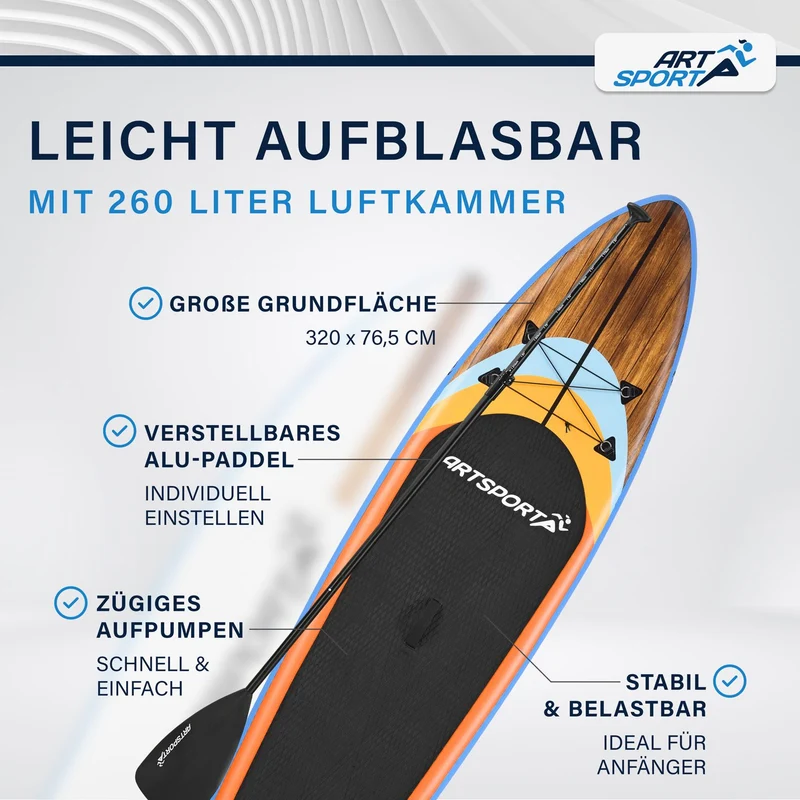 Stand Up Paddling Board - Komplett Set