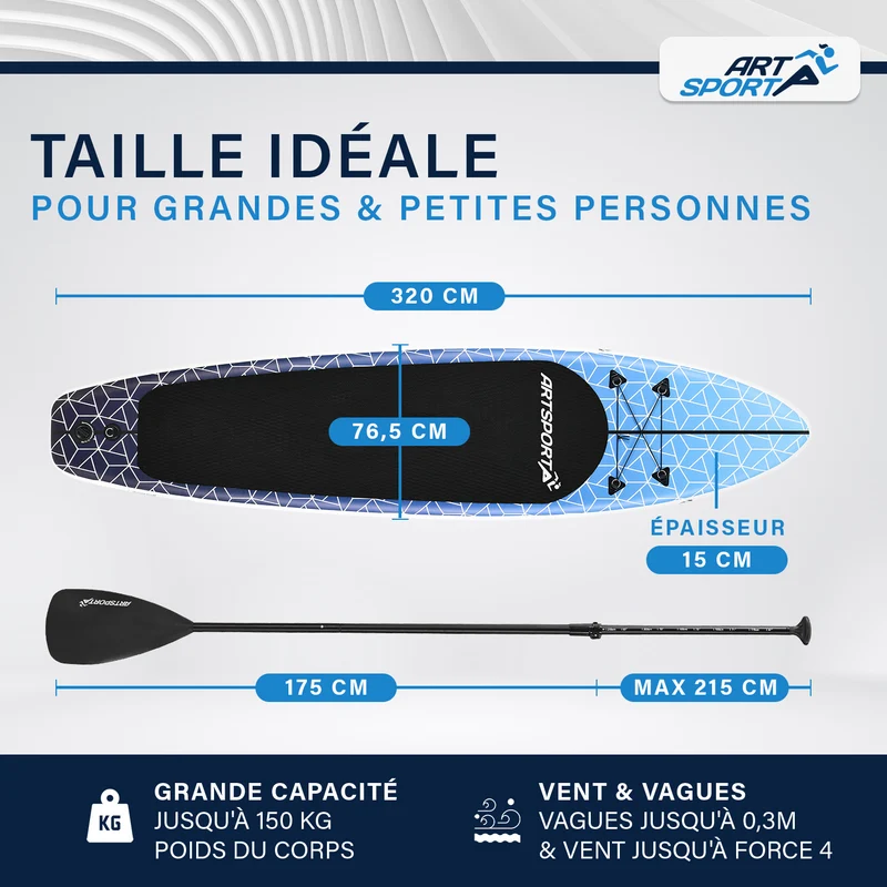 Stand Up Paddling Board - Komplett Set