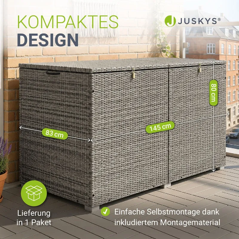 Polyrattan Auflagenbox Ikaria