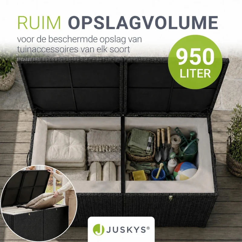 Polyrattan Auflagenbox Ikaria