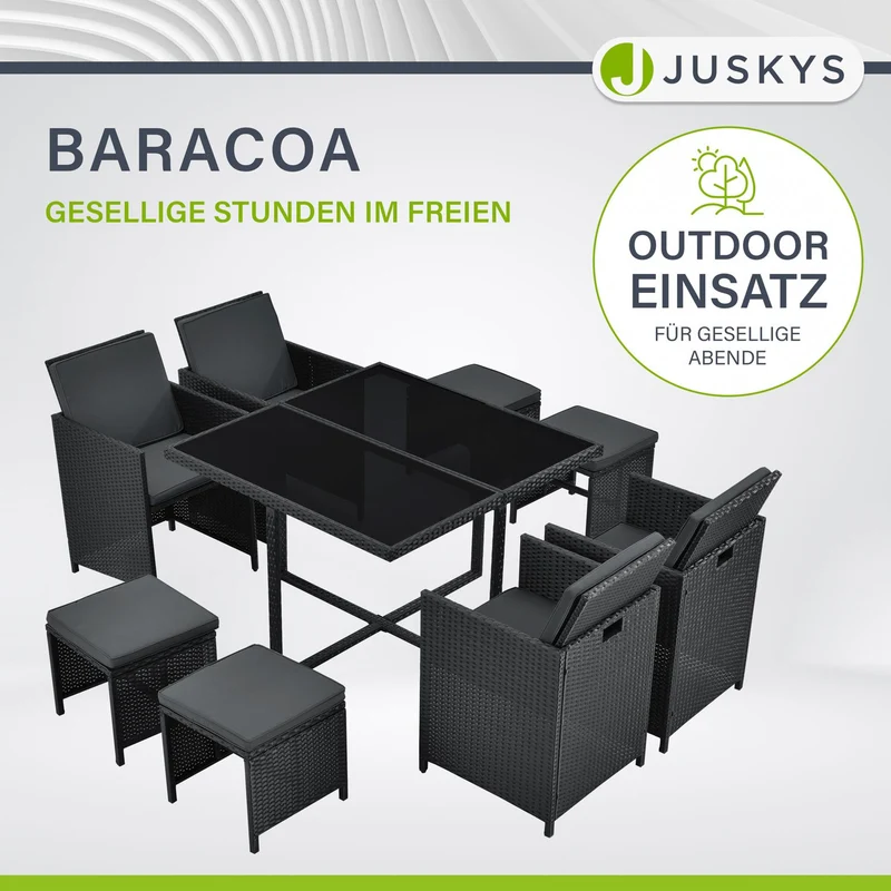 Polyrattan Sitzgruppe Baracoa