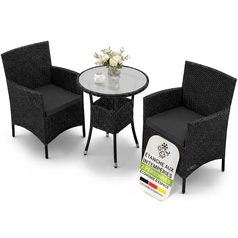 Polyrattan Balkon Set Bayamo