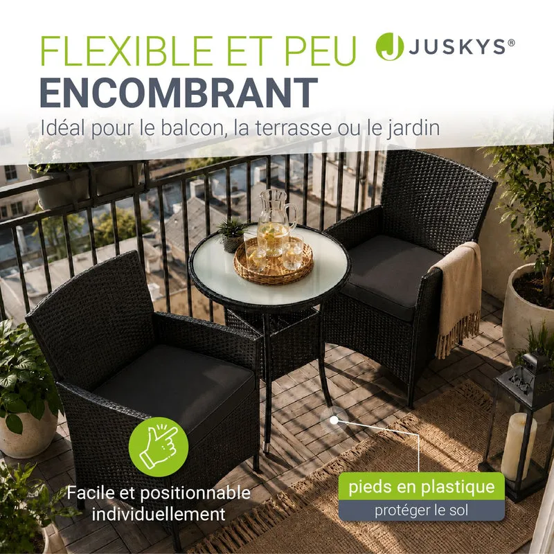Polyrattan Balkon Set Bayamo