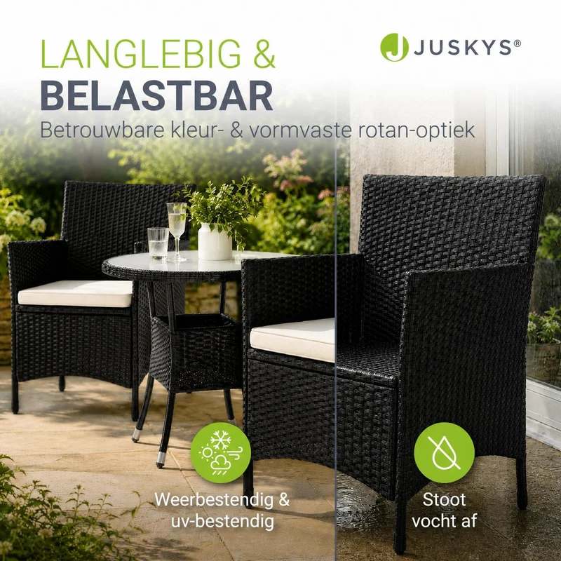 Polyrattan Balkon Set Bayamo