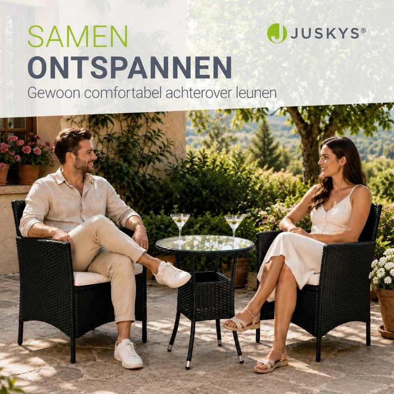 Polyrattan Balkon Set Bayamo