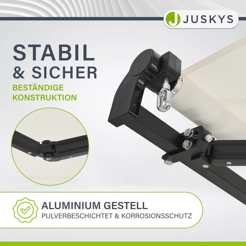 Gelenkarmmarkise mit Kurbel