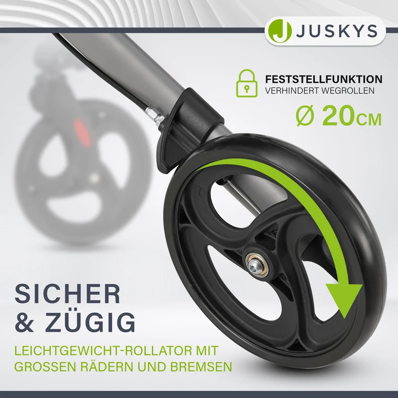 Aluminium Rollator Vital mit Sitz