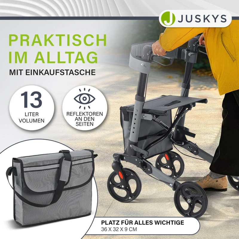 Aluminium Rollator Vital mit Sitz