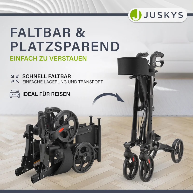 Aluminium Rollator Vital mit Sitz