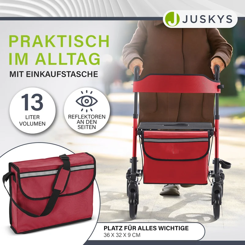 Aluminium Rollator Vital mit Sitz