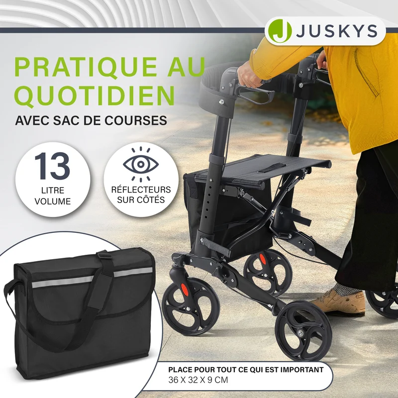 Aluminium Rollator Vital mit Sitz