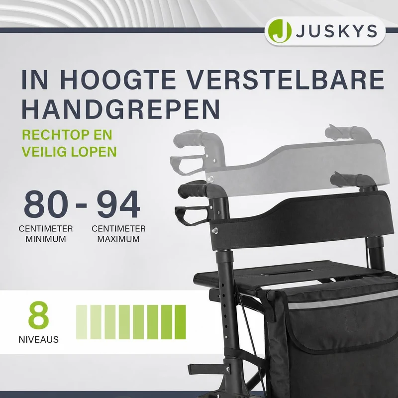 Aluminium Rollator Vital mit Sitz