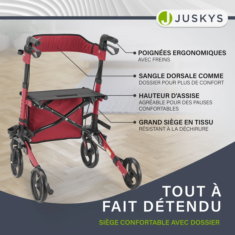 Aluminium Rollator Vital mit Sitz