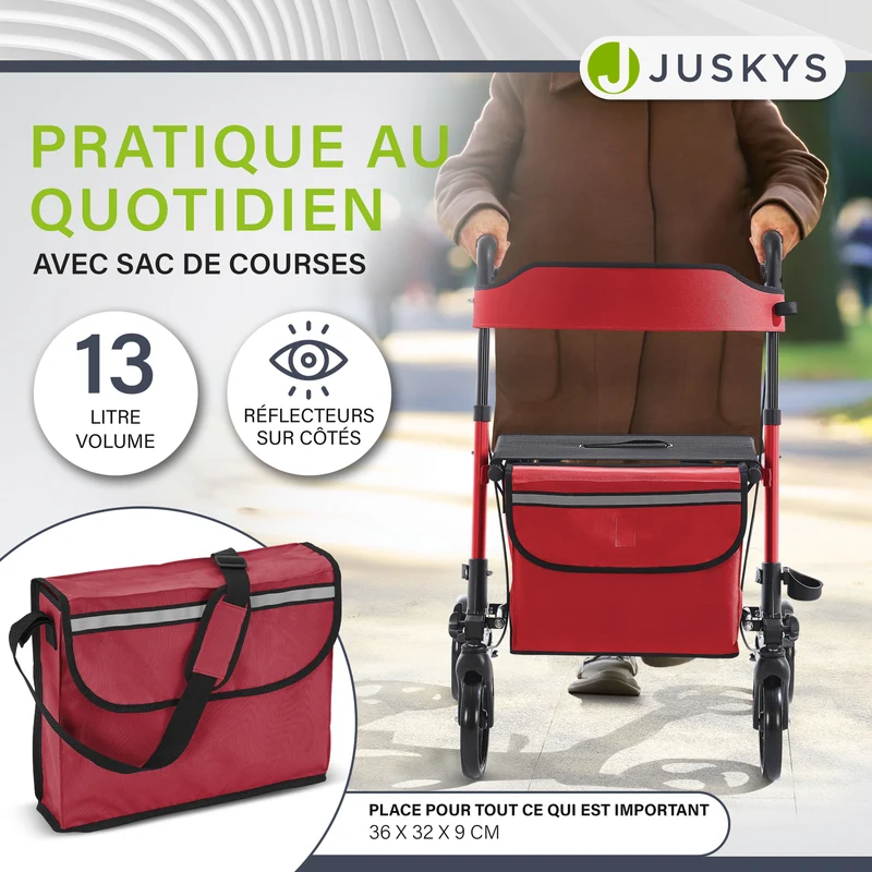 Aluminium Rollator Vital mit Sitz