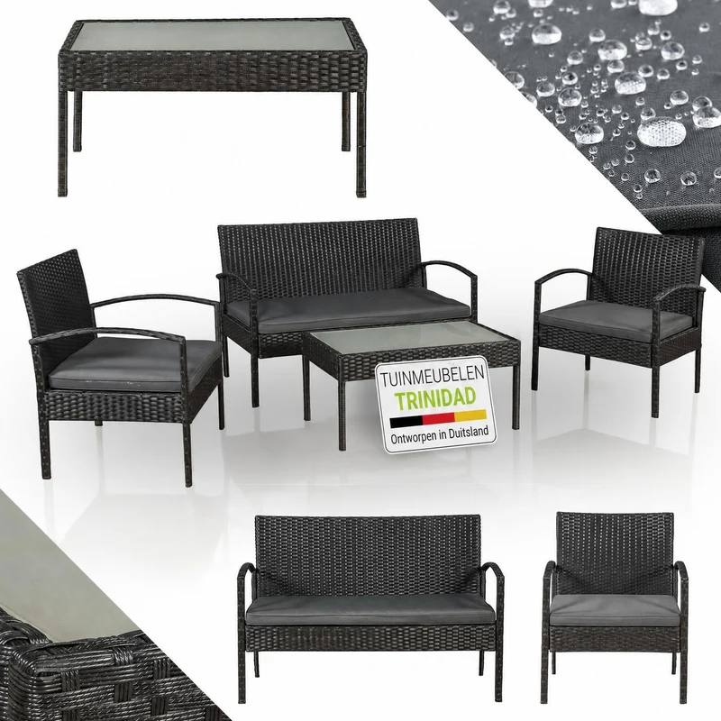 Polyrattan Sitzgruppe Trinidad