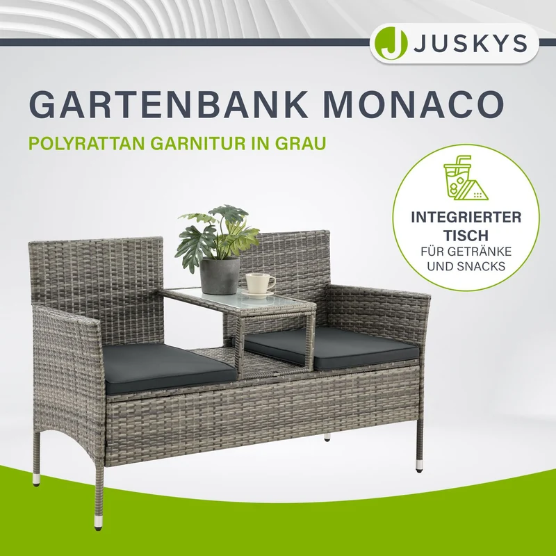 Polyrattan Sitzbank Monaco