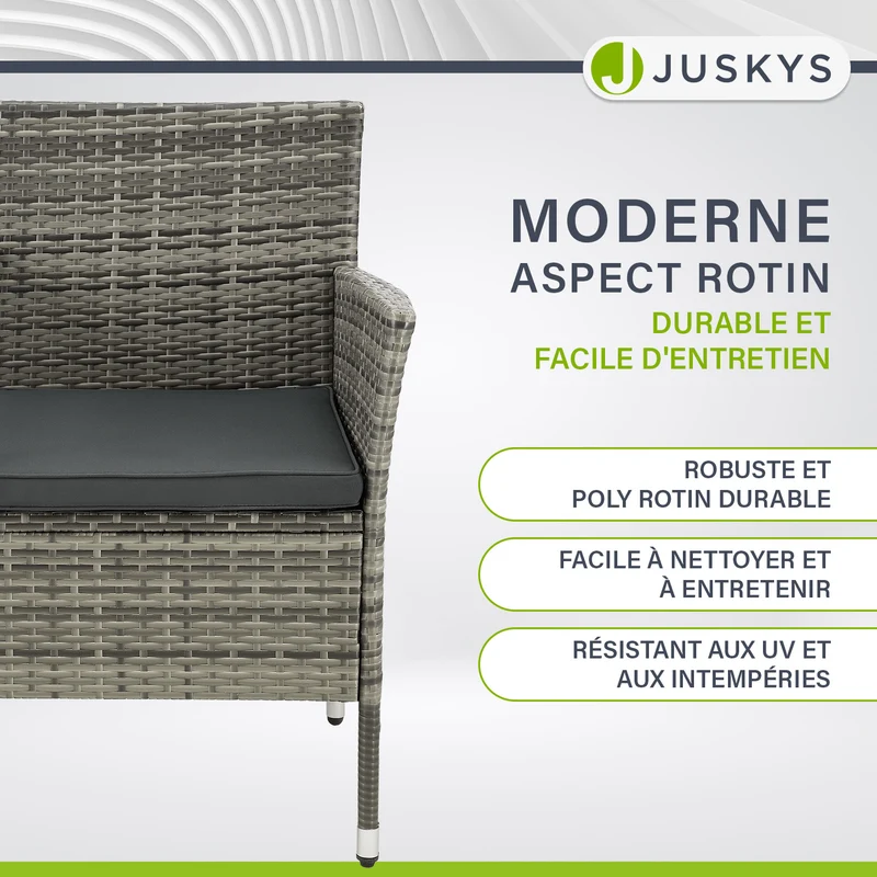 Polyrattan Sitzbank Monaco