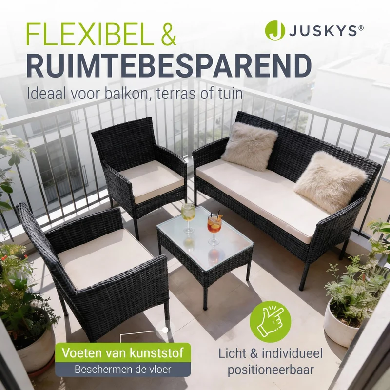 Polyrattan Sitzgruppe Fort Myers