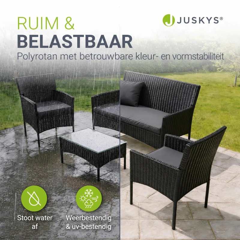 Polyrattan Sitzgruppe Fort Myers