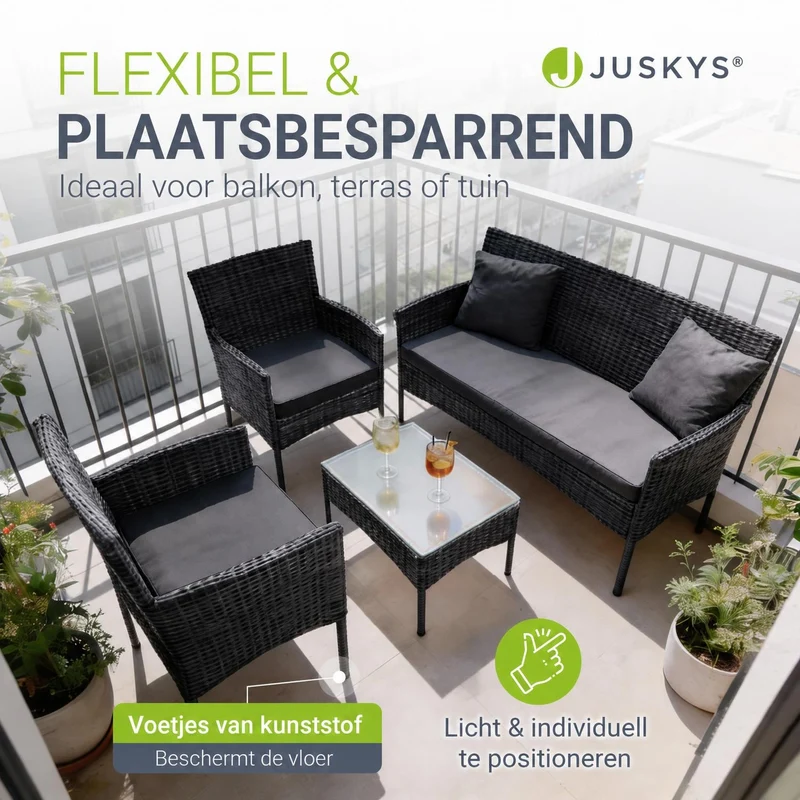 Polyrattan Sitzgruppe Fort Myers