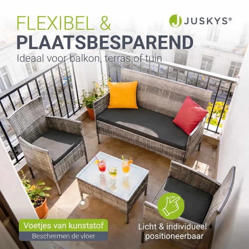 Polyrattan Sitzgruppe Fort Myers