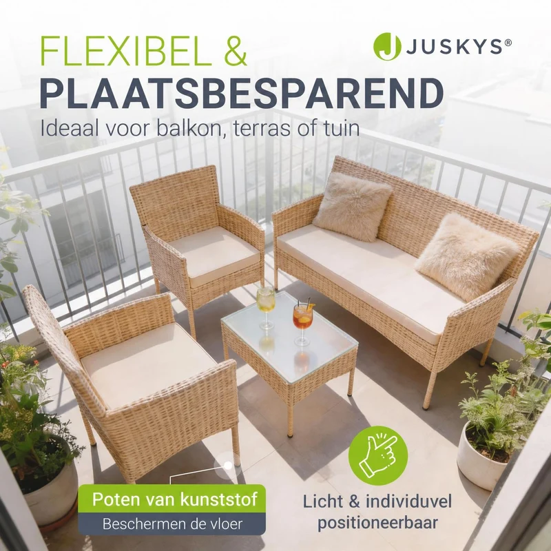 Polyrattan Sitzgruppe Fort Myers
