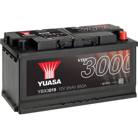 B-Ware Yuasa SMF YBX3019 Autobatterie Starter Batterie Bleiakku Nassbatterie 12V 95Ah