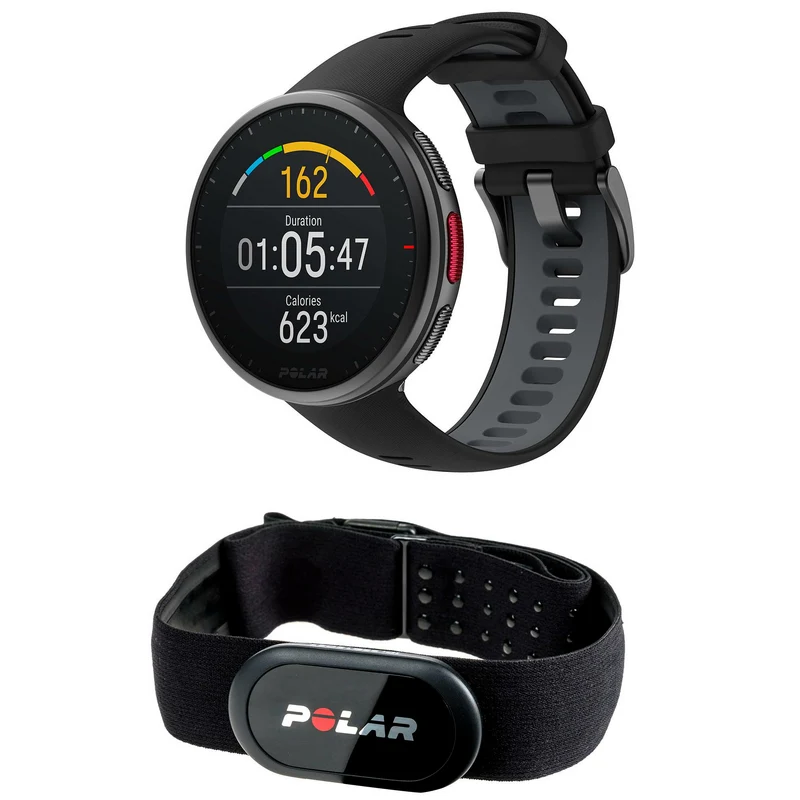 B-Ware Polar VANTAGE V2 Sportuhr Laufuhr Bundle GPS H10 Brustgurt Schwarz Größe M / L