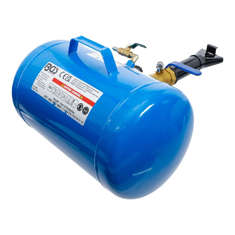 B-Ware BGS technic Befüllhilfe Reifenpumpe Reifenfüllgerät 20l 11bar für Pkw-Reifen