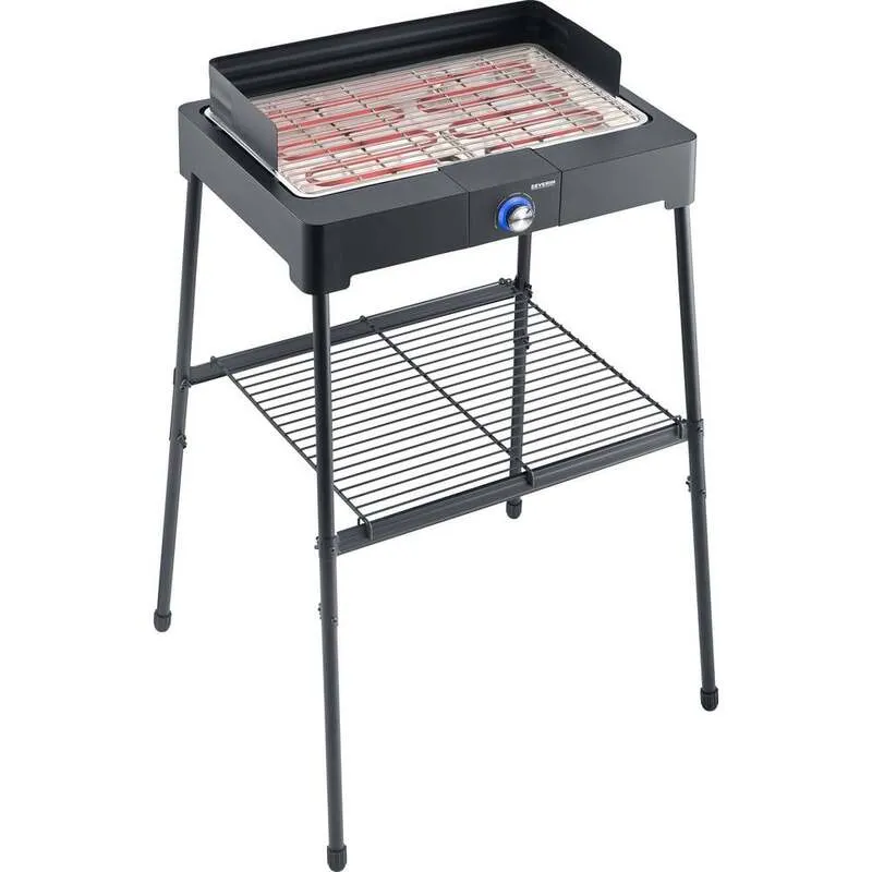 B-Ware Severin Elektro Tischgrill PG 8566 Grillgerät mit Kontrollleuchte schwarz 2200W