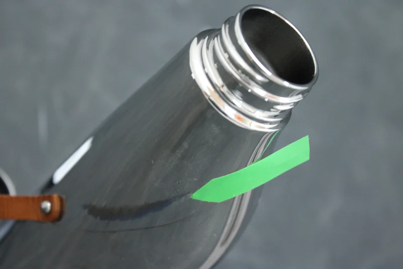 B-Ware Georg Jensen Trinkflasche Flasche Sky Edelstahl Lederband 500 ml SIEHE TEXT/FOTO