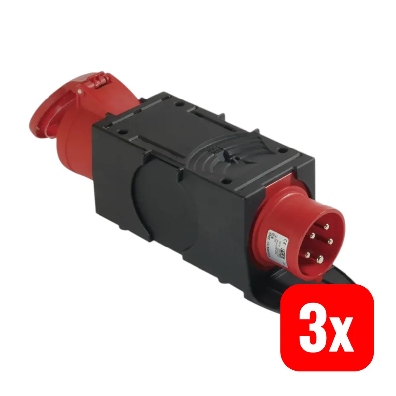 3x B-Ware PCE CEE Adapter 16 A, 32 A 5polig 400 V CEE Stecker CEE-Kupplung Stecker 3 STÜCK