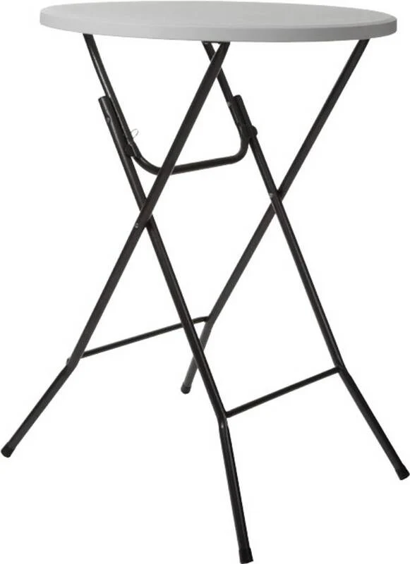 14x B-Ware Perel Stehtisch Campingmöbel Partytisch Gartentisch Weiß bis 80 kg 14 STÜCK