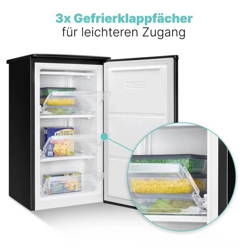 Bomann GS 7256 Gefrierschrank Tiefkühler schwarz 45cm E 60L 60W SIEHE TEXT/FOTO