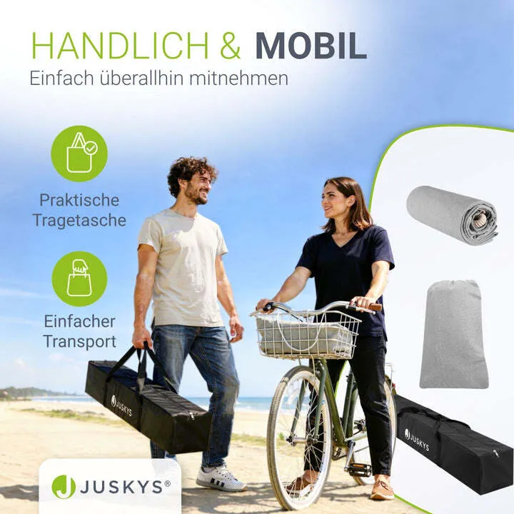 B-Ware Hängematte Paya Mobile Outdoor Hängematte mit Tragetasche und Gestell grau