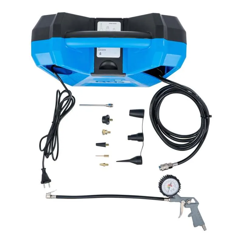 B-Ware BGS technic Druckluft Kompressor 3386 tragbar 1100W 8bar 180l/min Adapter-Set