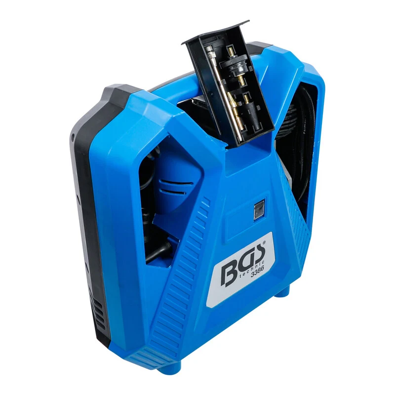 B-Ware BGS technic Druckluft Kompressor 3386 tragbar 1100W 8bar 180l/min Adapter-Set