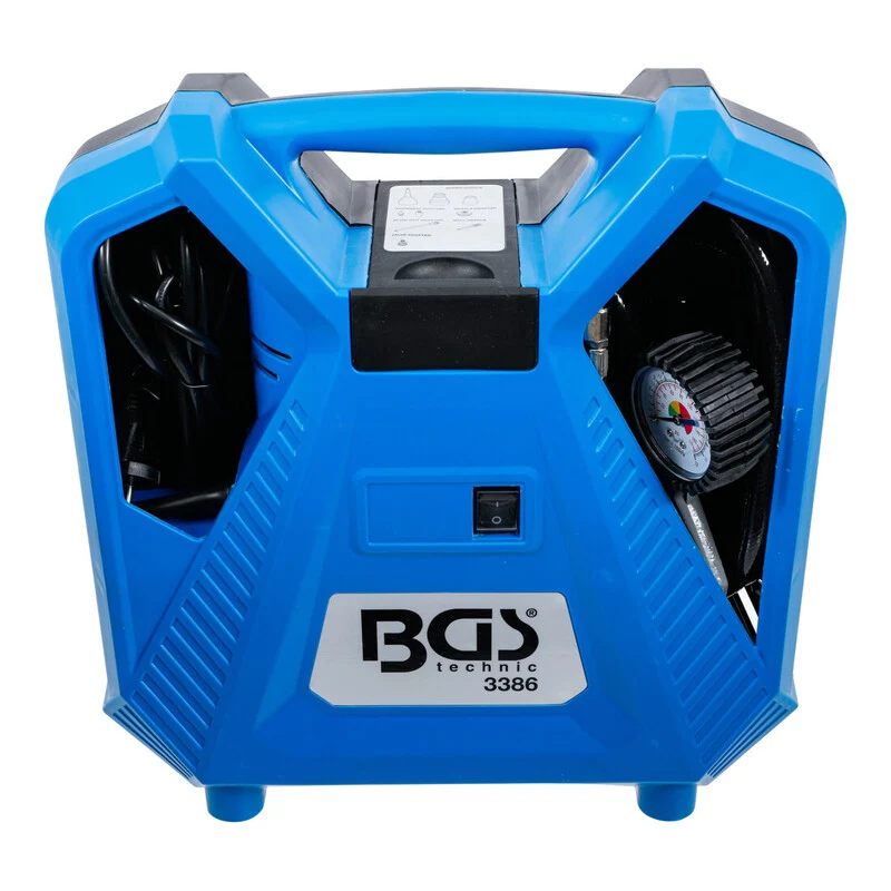B-Ware BGS technic Druckluft Kompressor 3386 tragbar 1100W 8bar 180l/min Adapter-Set