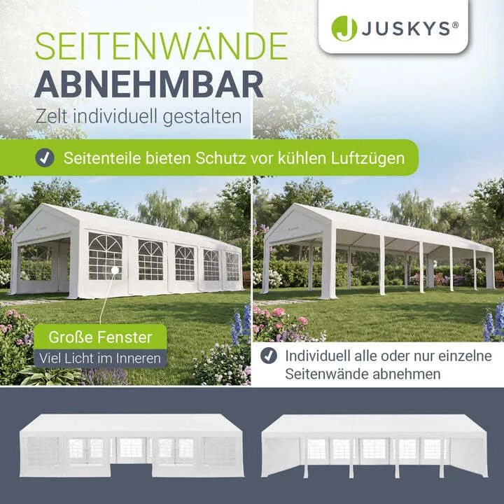B-Ware Gartenzelt Partyzelt Gala 5x10m Pavillon wasserdicht UV-Schutz für Party Garten