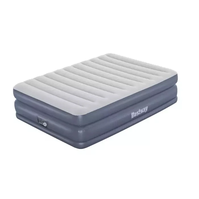 B-Ware BESTWAY Luftmatratze Tritech Queen Gästebett 203x152x51cm mit Pumpe robust PVC
