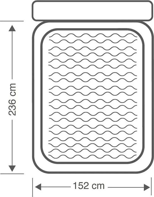 D-Ware Intex Luftbett DuraBeam Queen UltraPlushHeadboard mit 220 V Pumpe DEFEKTWARE