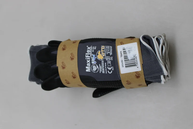 12x B-Ware ATG Montage Arbeitshandschuh MaxiFlex Endurance Größe 9 Nitrilschaum 12 PAAR