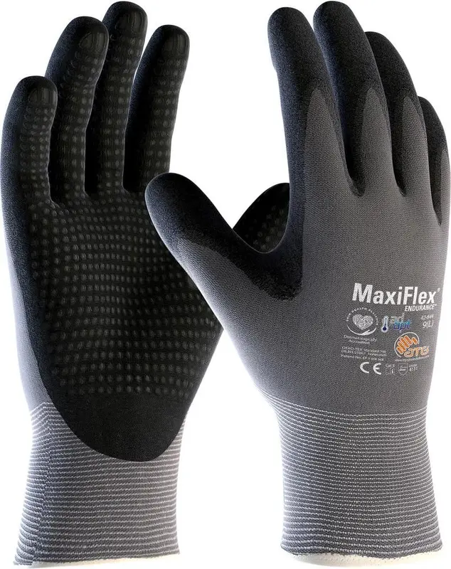 12x B-Ware ATG Montage Arbeitshandschuh MaxiFlex Endurance Größe 9 Nitrilschaum 12 PAAR