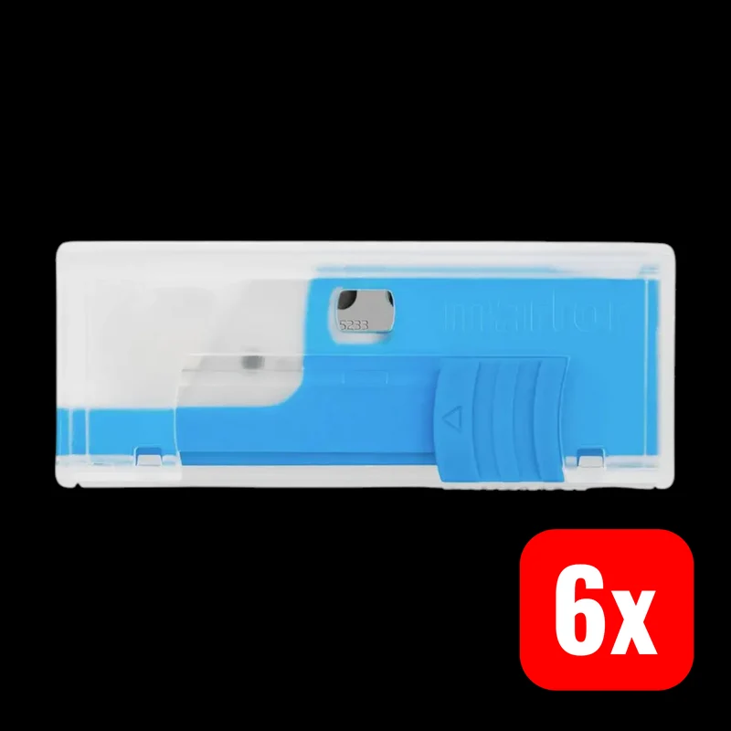 6x B-Ware MARTOR Ersatzklinge Trapezklinge Sicherheit Stahl Spender 10 Klingen 6 SETS