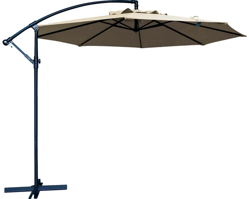 B-Ware SOLUNA Sonnenschirm Ampelschirm Schirm Schattenspender Lyon Rund Ecru Ø 300 cm