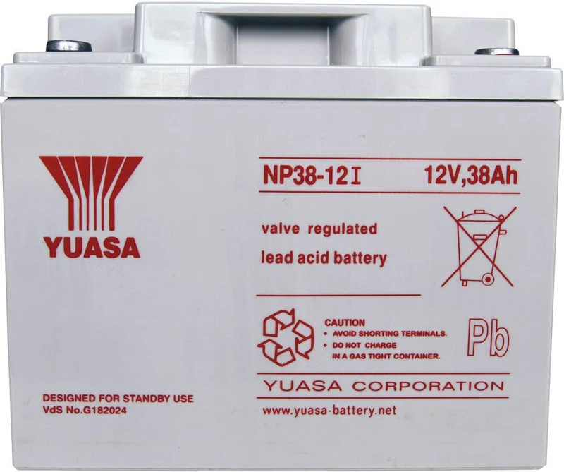 B-Ware Yuasa - Bleiakku 12 V 38 Ah NP38-12 NP38-12 Blei-Vlies, AGM