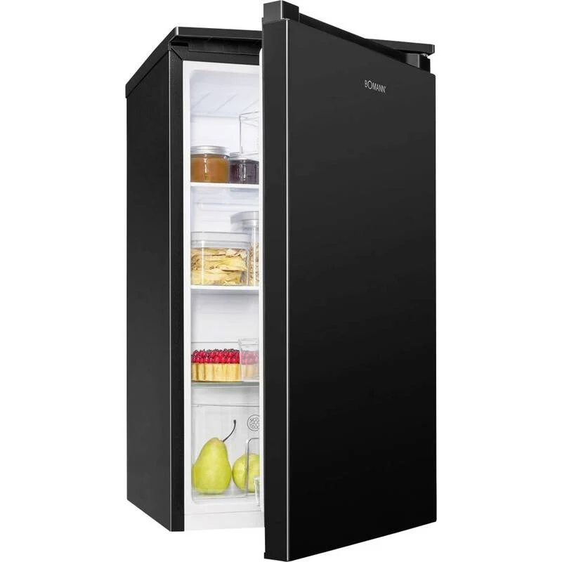 D-Ware Bomann VS7255 Kühlschrank Vollraum schwarz 45cm E 87L Standgerät Mini DEFEKTWARE