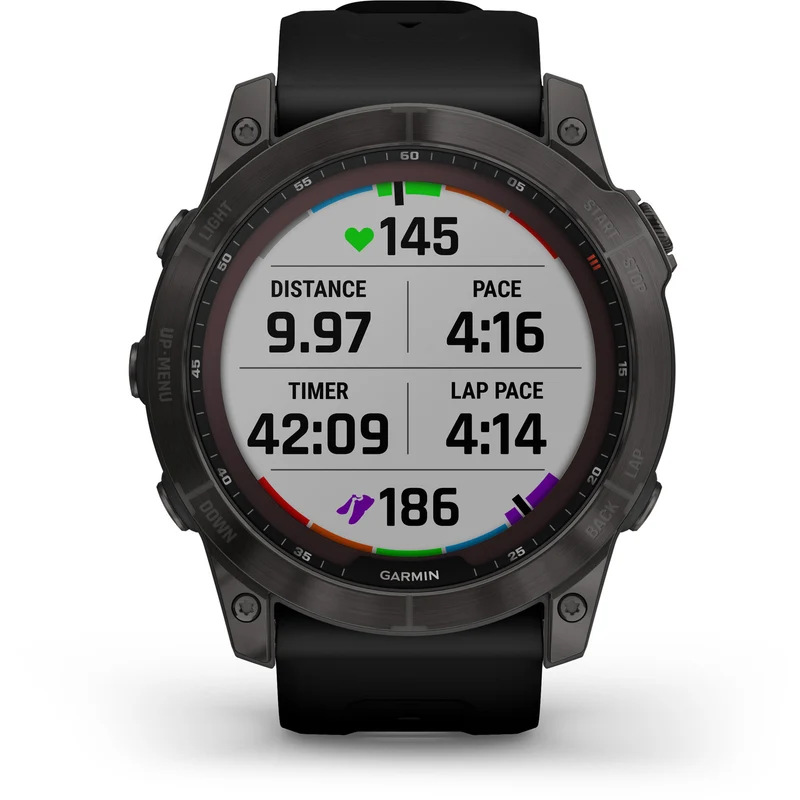 B-Ware Garmin Uhr Smartwatch GPS Sportuhr Fenix 7X Sapphire Solar Carbon Grey Onesize