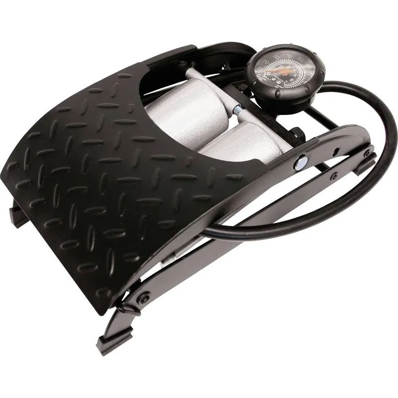 B-Ware HP Premium Doppelzylinder-Fussluftpumpe 29x16x10 cm, 1,7 kg, ideal für Zuhause