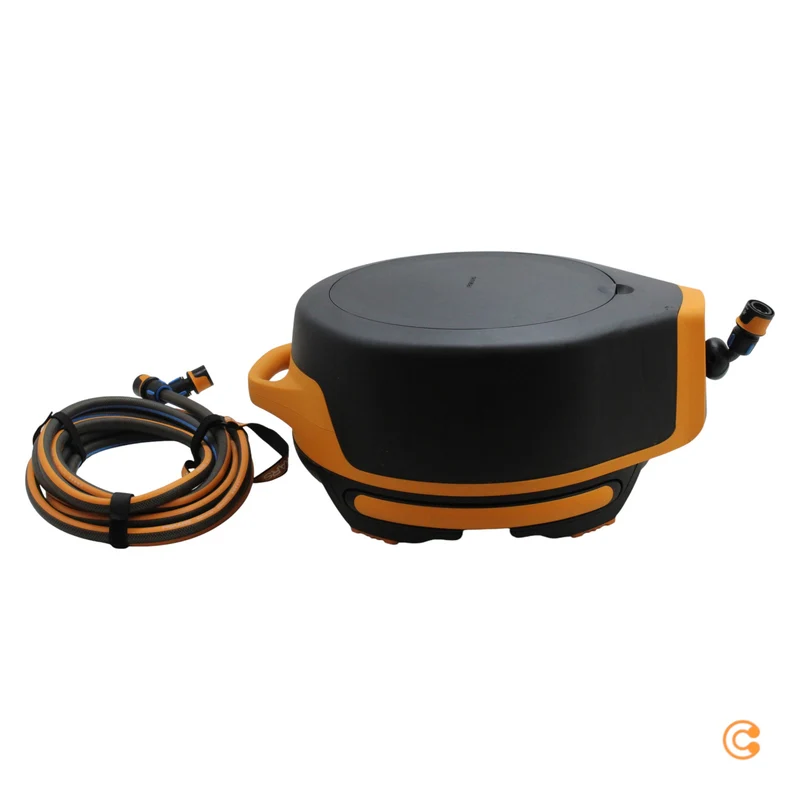 B-Ware Fiskars Schlauchwagen Gartenschlauch X-Series Waterwheel XL Schwarz Orange 27 m